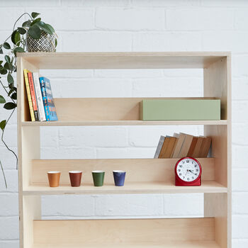 Tall Double Sided Plywood Bookcase Shelving Unit, 6 of 6