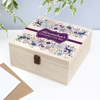 Personalised Traditional Medium Christmas Eve Box, 2 of 4