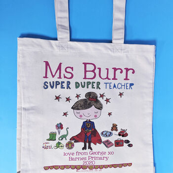 Personalised Super Duper Teacher Bag, 3 of 9