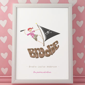 Personalised Pirate Print, 4 of 6