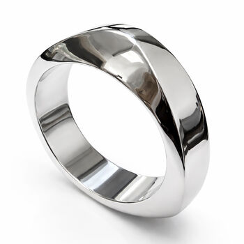 Graduated Sterling Silver Statement Bangle, 7 of 7