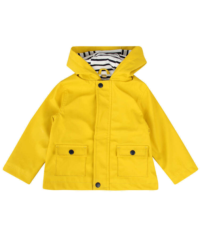 Personalised Baby Or Child Rain Coat By The Alphabet Gift Shop