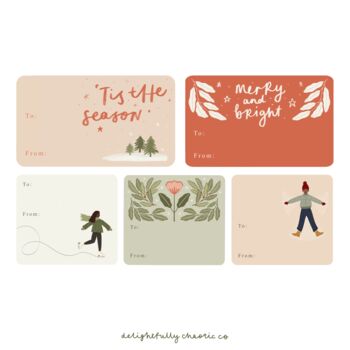 Christmas Gift Tag Sticker Sheets, 2 of 6