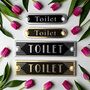 Toilet Metal Door Sign Art Deco Or Modern, thumbnail 1 of 6