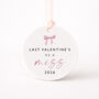 Last Valentines As A Miss Bow Design Bottle Tag Gift, thumbnail 10 of 12
