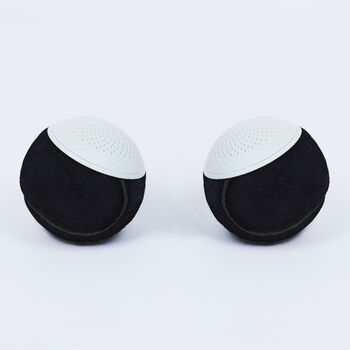 Black Upcycled Tennis Ball Bluetooth Speaker, 9 of 9