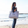 Personalised Initials Oversized Beach And Shopping Bag, thumbnail 1 of 8