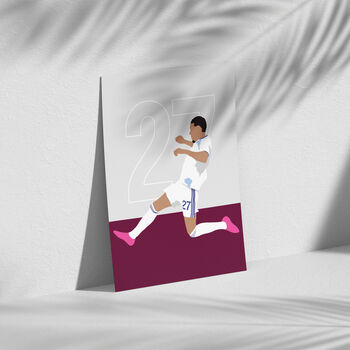 Morgan Rogers Europa League Final Aston Villa Print | Gift For Villa Fans, 3 of 4
