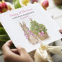 Peter Rabbit Pink Christmas Tree Card, thumbnail 12 of 12