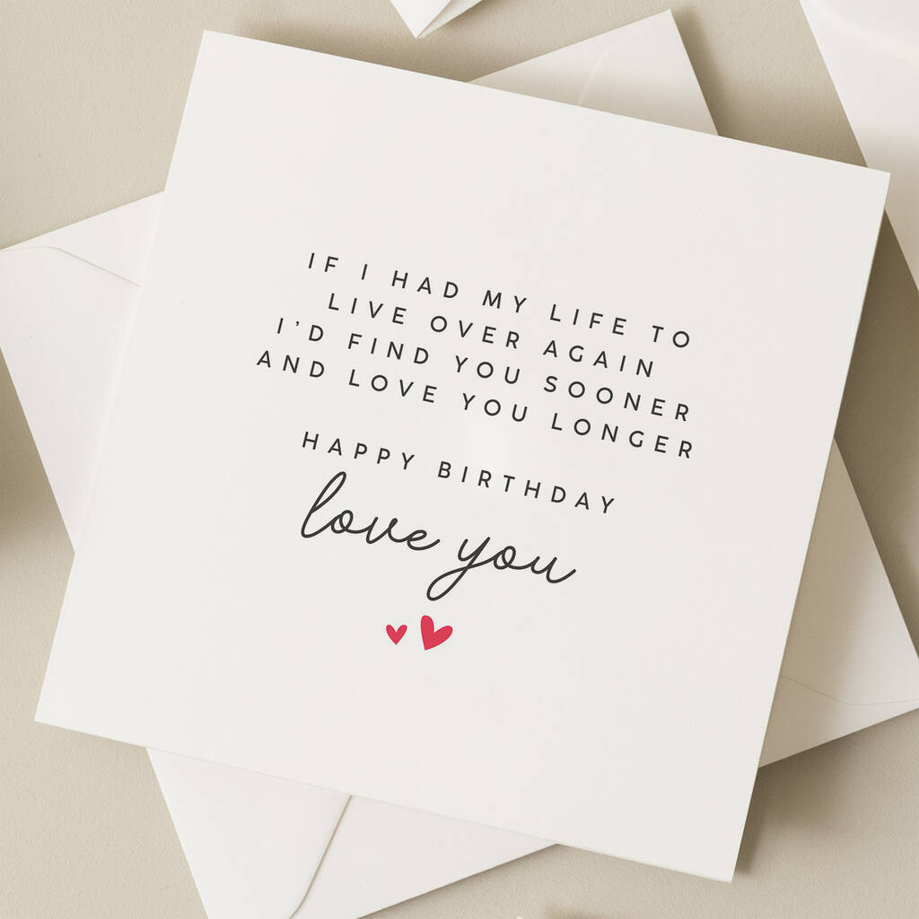Romantic Birthday Card For Boyfriend By Twist Stationery