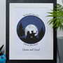 Valentine's Personalised Framed Couples Day Print, thumbnail 3 of 9