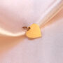 Personalised 9ct Gold Pendant Charms Heart Round Plaque, thumbnail 2 of 7