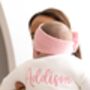 Spring Baby Name White Embroidered Personalised Cardigan, Perfect Baby Shower Or New Baby Gift, thumbnail 3 of 12