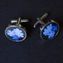 Forget Me Not Cufflinks, thumbnail 3 of 8