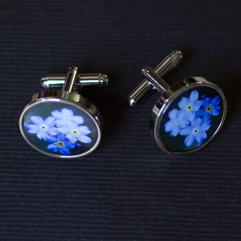 Forget Me Not Cufflinks, 3 of 8