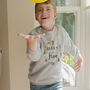 Personalised Name 'Is Five' Birthday Sweatshirt, thumbnail 1 of 3