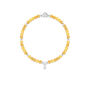 Citrine And Silver Beads Healing Crystals Bracelet Gift, thumbnail 3 of 5