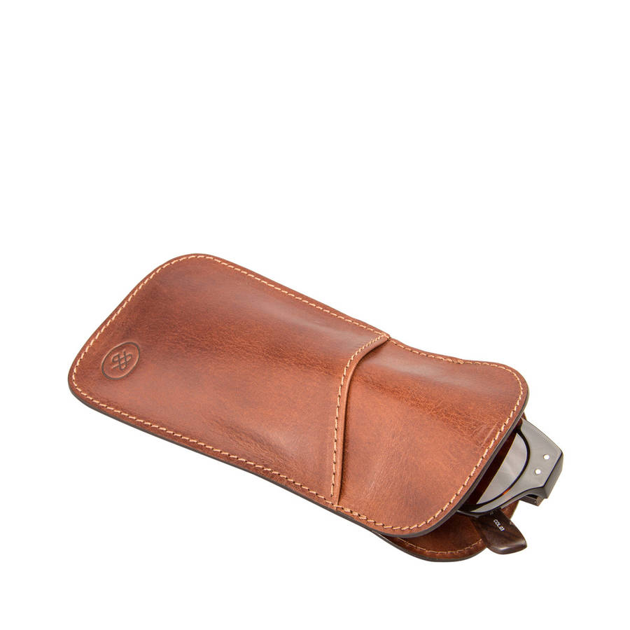slim leather glasses case. 'the rufeno' by maxwell scott bags