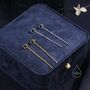 Sterling Silver Genuine Black Onyx Dot Threader Earrings, thumbnail 4 of 10