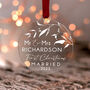 Personalised Our First Christmas As Mr And Mrs Bauble, thumbnail 8 of 11