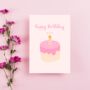 'Happy Birthday' Cute Birthday Cake Greetings Card, thumbnail 4 of 4
