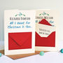 'All I Want For Christmas' Secret Messages Card, thumbnail 2 of 4
