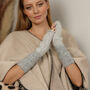 Bouclé Cuff Shimmer Fingerless Gloves – Three Colourways, thumbnail 4 of 12