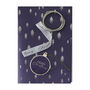 Navy And Gold Christmas Tree Wrapping Paper Set, thumbnail 2 of 4
