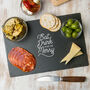 Natural Slate 'Eat, Drink And Be Merry' Serving Board, thumbnail 3 of 6