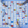 Colour In World Flags Tablecloth Kit + 10 Pens, thumbnail 1 of 6