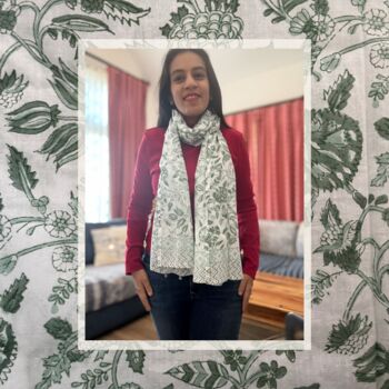 Scarf, Summer Cotton Lighweight Jaipur Printed Stole, 10 of 12