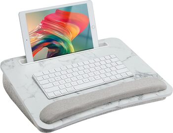 Portable Laptop Tray Lap Desk With Pillow Cushion, 11 of 12