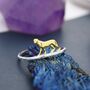Leopard Ring In Sterling Silver, thumbnail 9 of 12