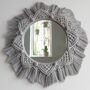 Macrame Boho Wall Mirror, thumbnail 2 of 5