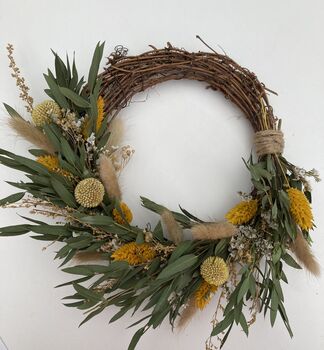 Small Dried Flower Spring Time Wreath, 5 of 5