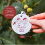 Next Christmas We'll Be Married Ceramic Tree Decoration, thumbnail 2 of 3