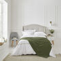 Lexington Olive Green Two Line Sateen Bed Linen, thumbnail 1 of 12