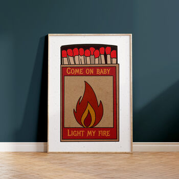 Light My Fire Music Gift Print, 2 of 3