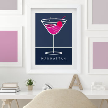Manhattan Cocktail Drink Art, 3 of 4