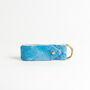 Personalised Hand Marbled Leather Keyring, thumbnail 6 of 9