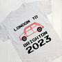 Personalised London To Brighton Mini T Shirt, thumbnail 2 of 11