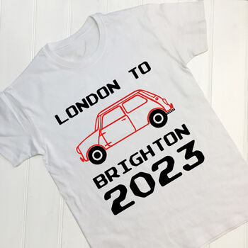 Personalised London To Brighton Mini T Shirt, 2 of 11