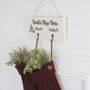 Personalised Winter White Stocking Holder, thumbnail 4 of 4