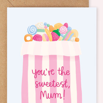 Sweetest Mum Illustrated Card, 4 of 4