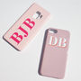 Nude And Hot Pink Personalised Phone Case, thumbnail 3 of 5