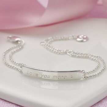 Personalised Baby's First Diamond Sterling Bracelet, 4 of 6