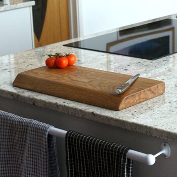 Personalised Solid Oak Chamfered Edge Chopping Board, 6 of 8