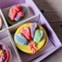 Colourful Happy Birthday Hand Iced Biscuits And Birthday Card Letterbox Gift, thumbnail 10 of 12