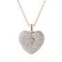 Personalised Bling Heart Locket Necklace, thumbnail 2 of 3