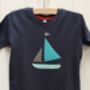 Kid's Sailing Boat T Shirt, thumbnail 1 of 4